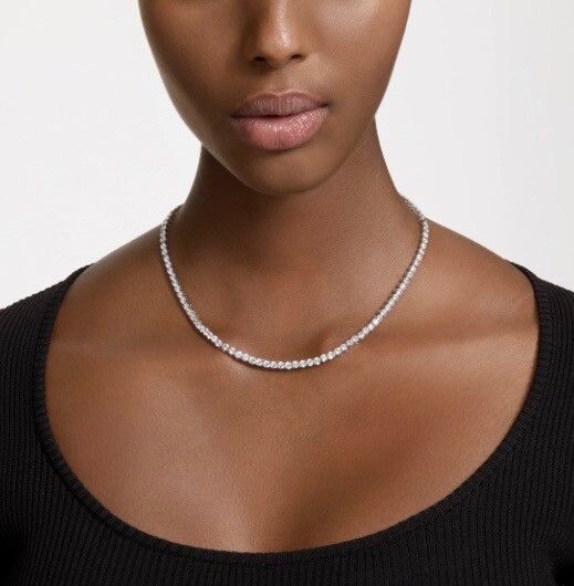 Stunning Swarovski Matrix Tennis Necklace