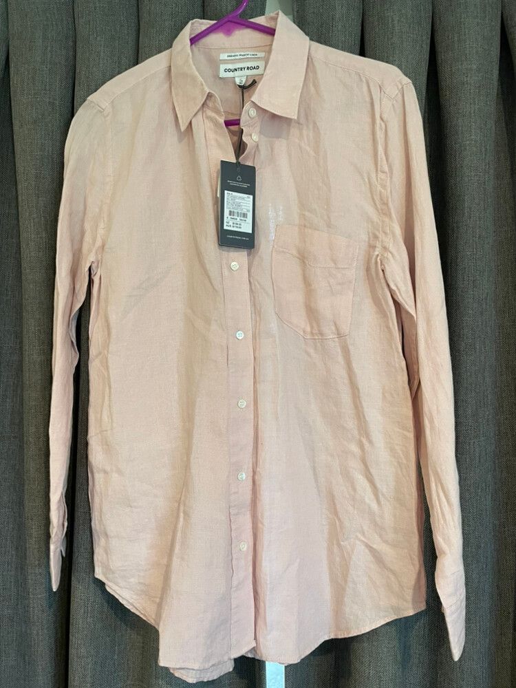 Country Road Pink Linen Shirt