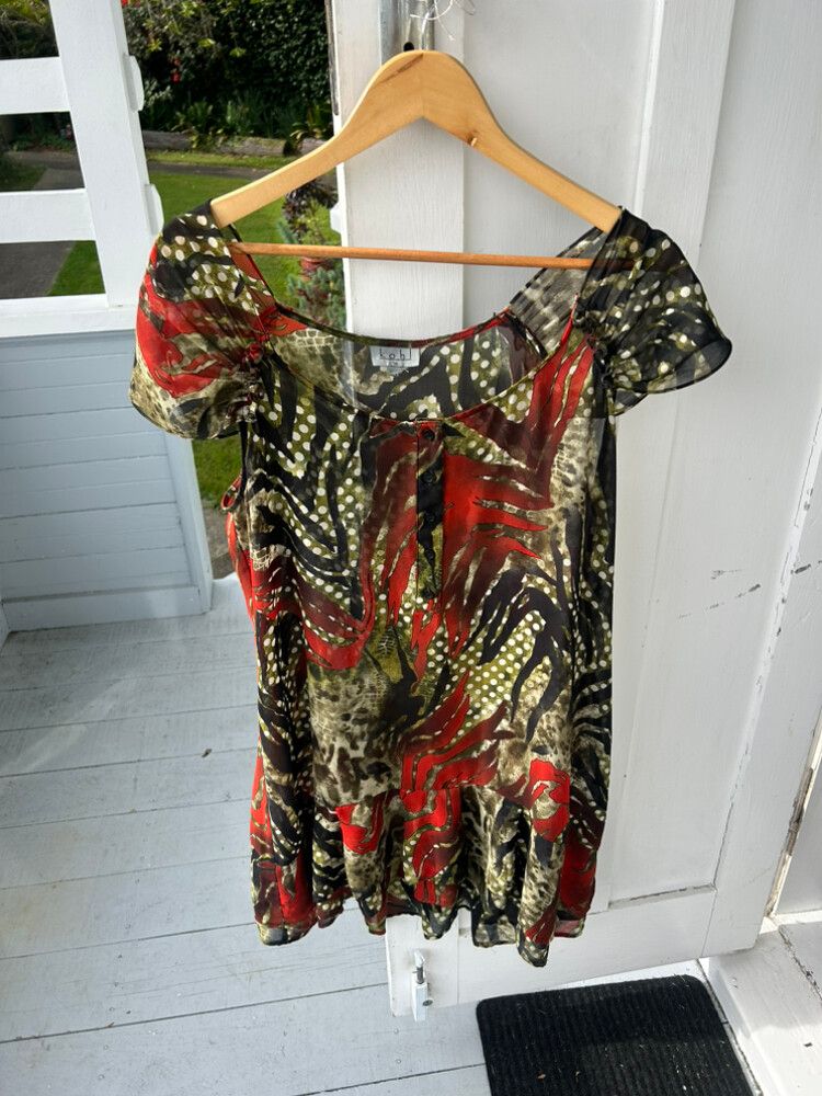 Kohl Vintage Multicolour Sheer Dress
