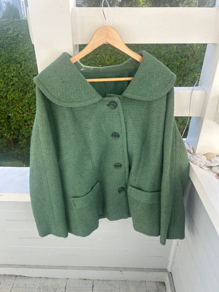 Beautiful Green Wool Coat