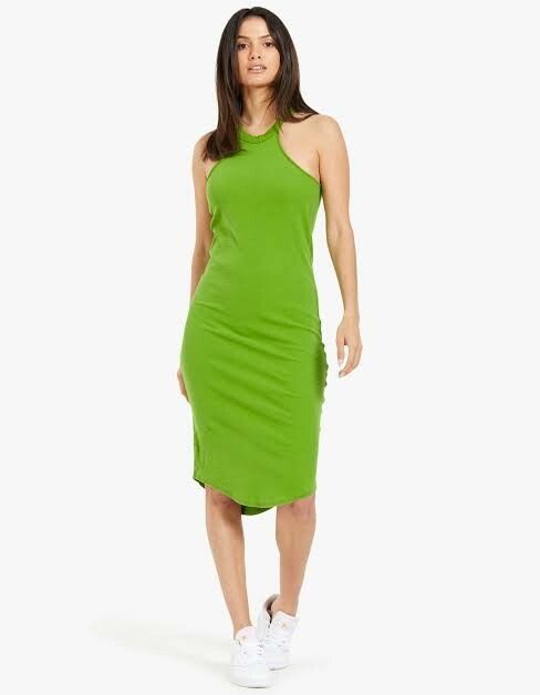 Bassike - Cutaway Rib Tank Dress on Designer Wardrobe