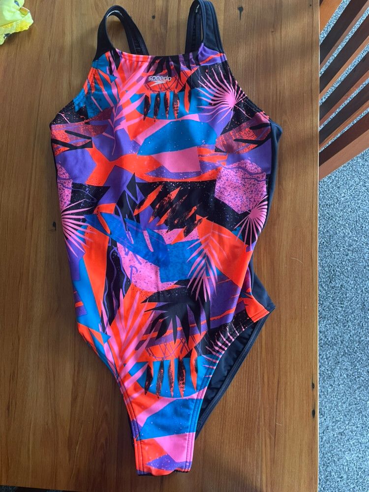 Speedo Pink Blue & Purple Swimsuit