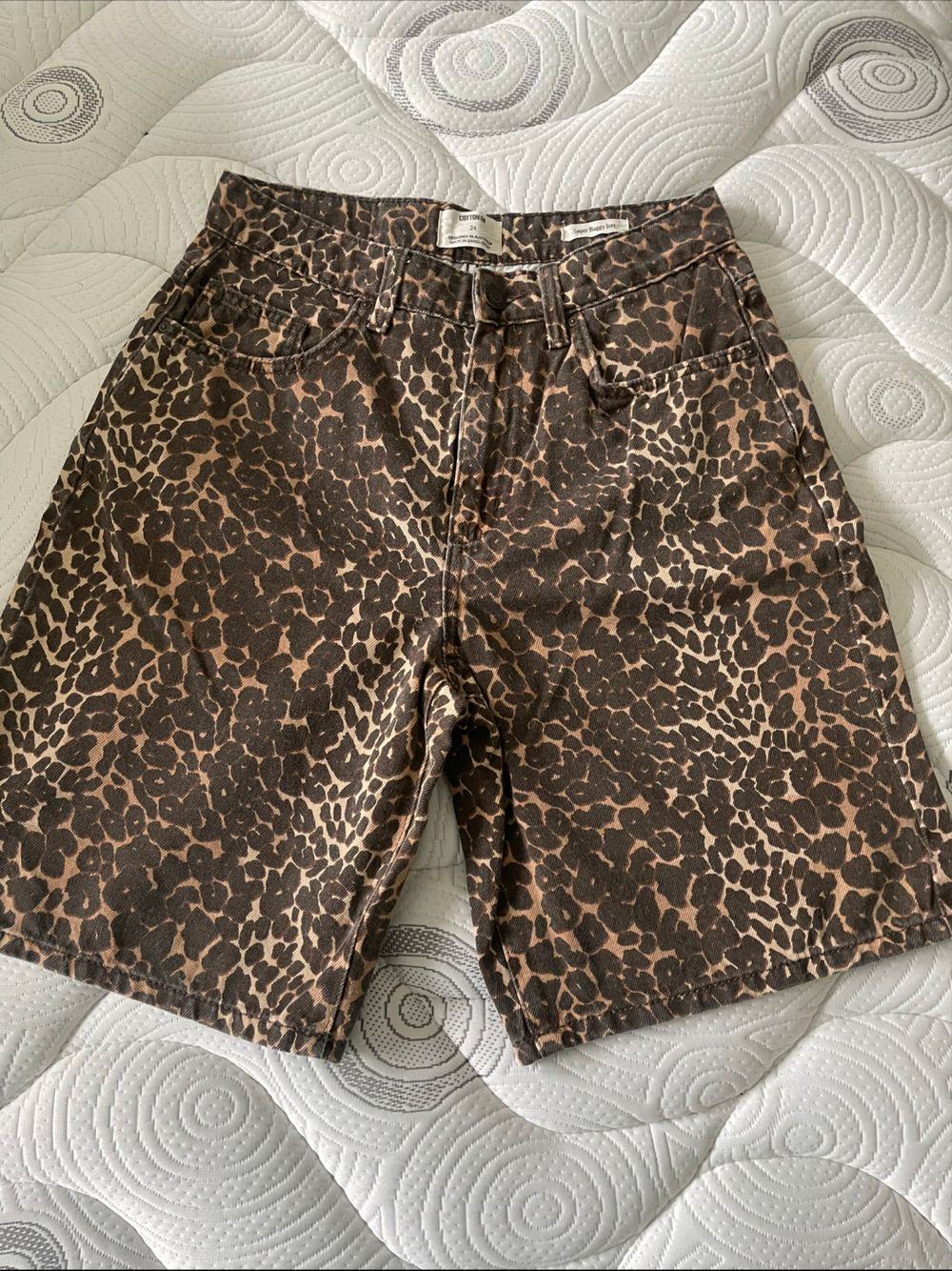 Cotton On Brown Leopard Print Shorts