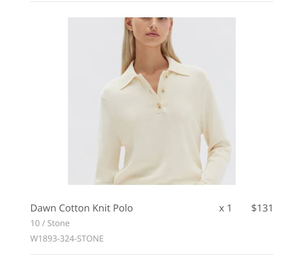 Assembly Label Stone Knit Polo