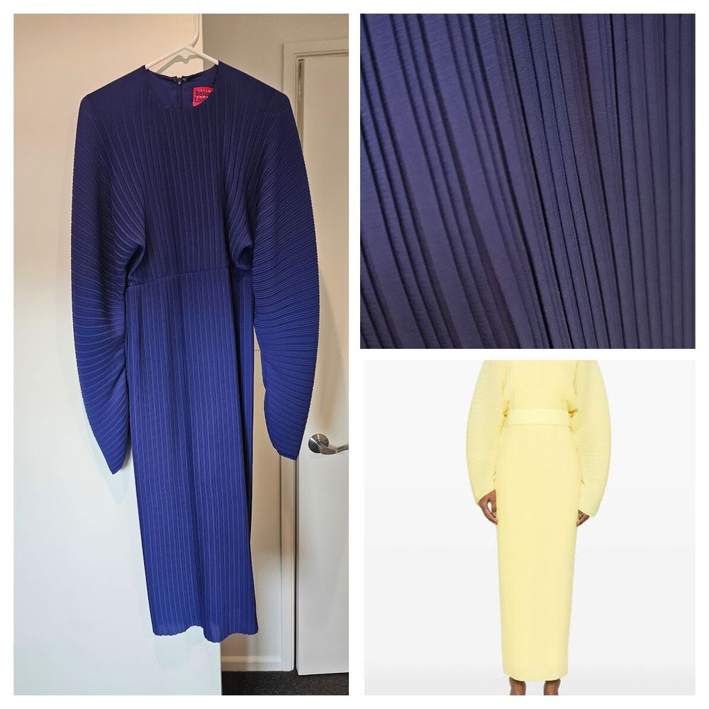 Pleated Midi Dress