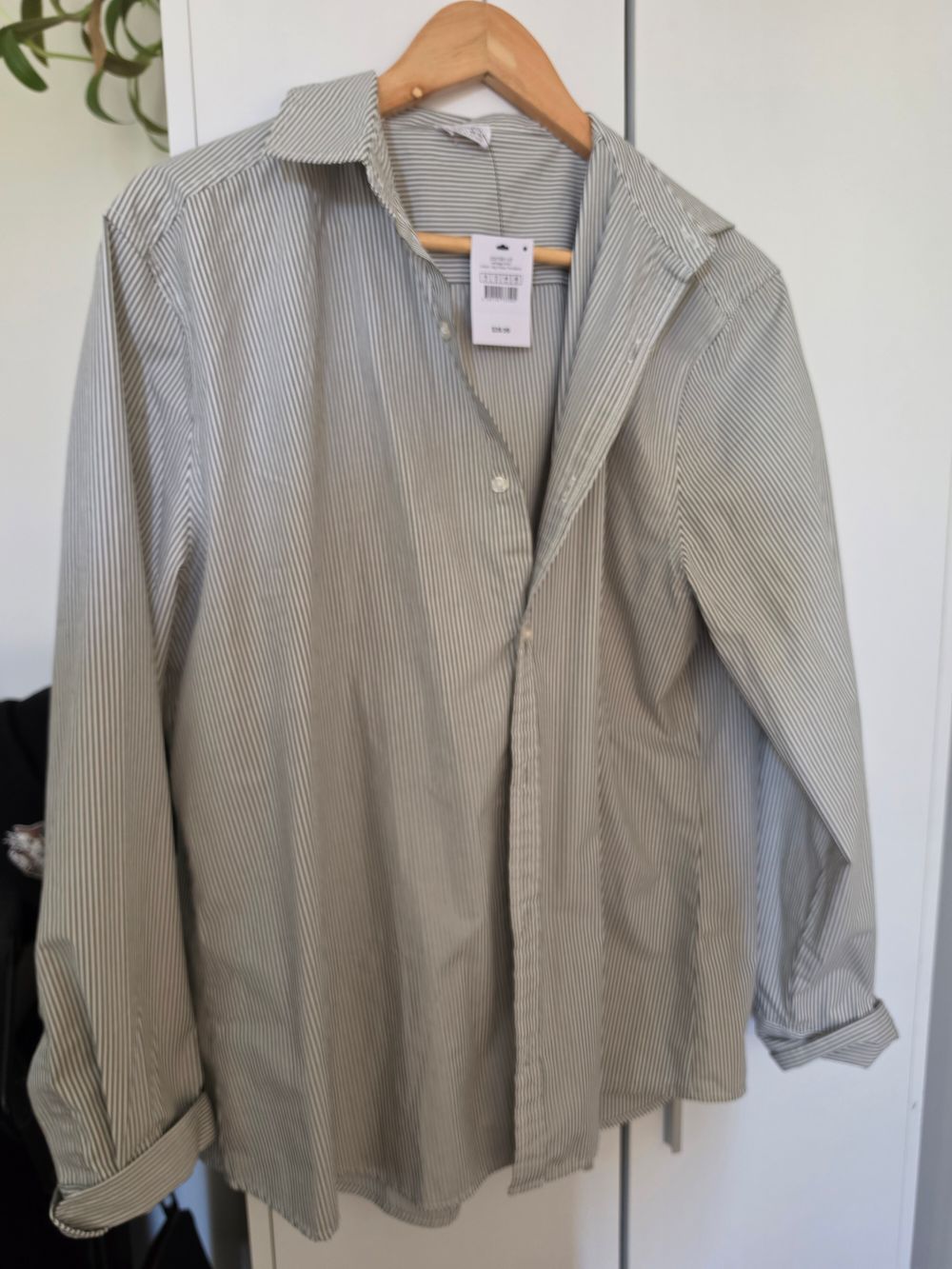 Grey and White Striped Heritage Shirt