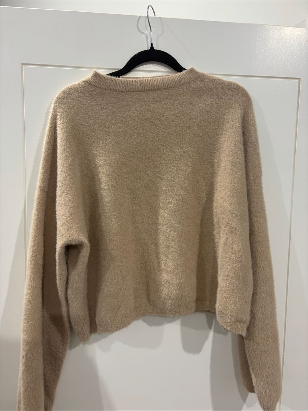 Princess Polly Beige Fuzzy Knit Jumper