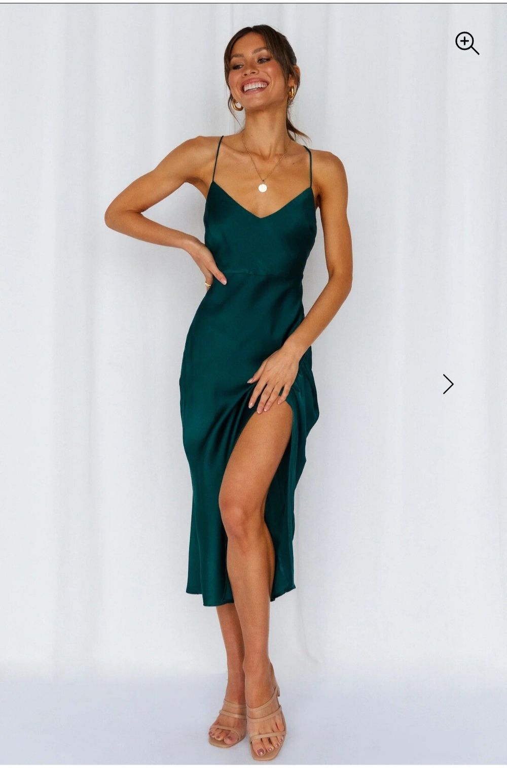 Hello Molly - crashing prom midi dress dark green on Designer Wardrobe