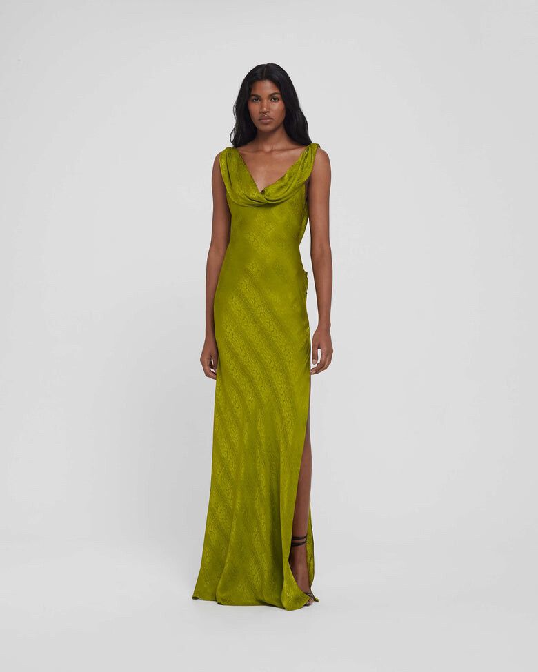 prom dress yellow Ball Gown Yellow Long Sleeves Satin Prom Dresses