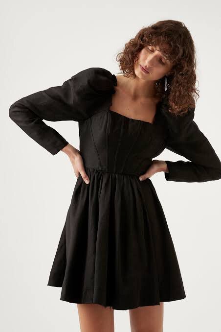 Aje - Aje Fleur Corset Long Sleeve Mini Dress on Designer Wardrobe