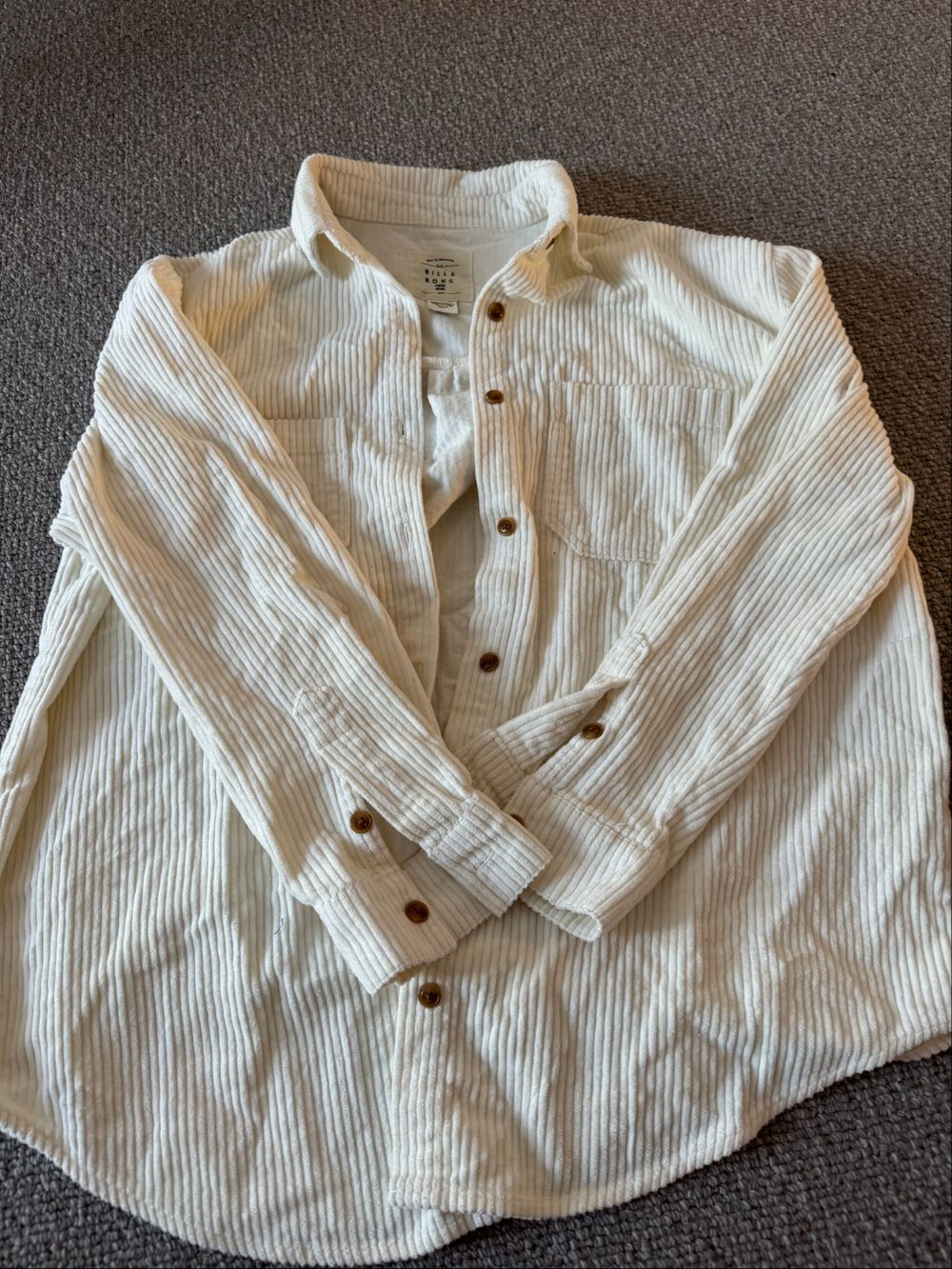 Billabong Cream Corduroy Shirt
