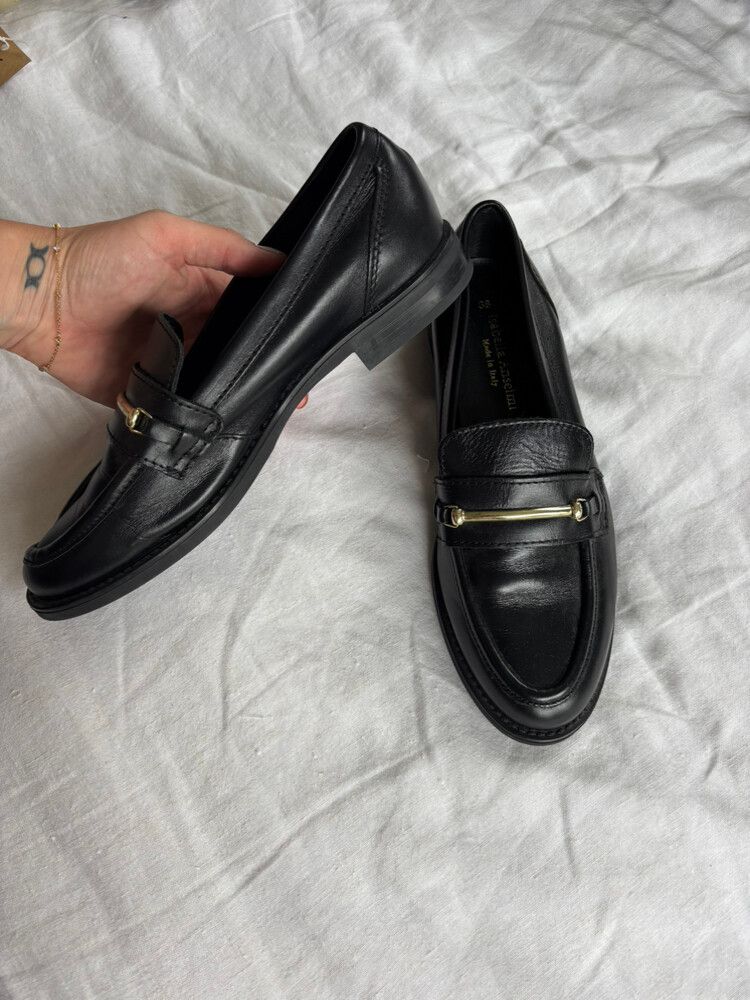 Isabella Anselmi Black Loafers