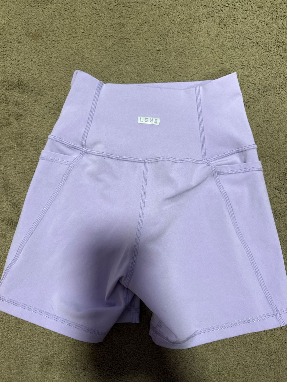 LSKD Light Purple Activewear Shorts
