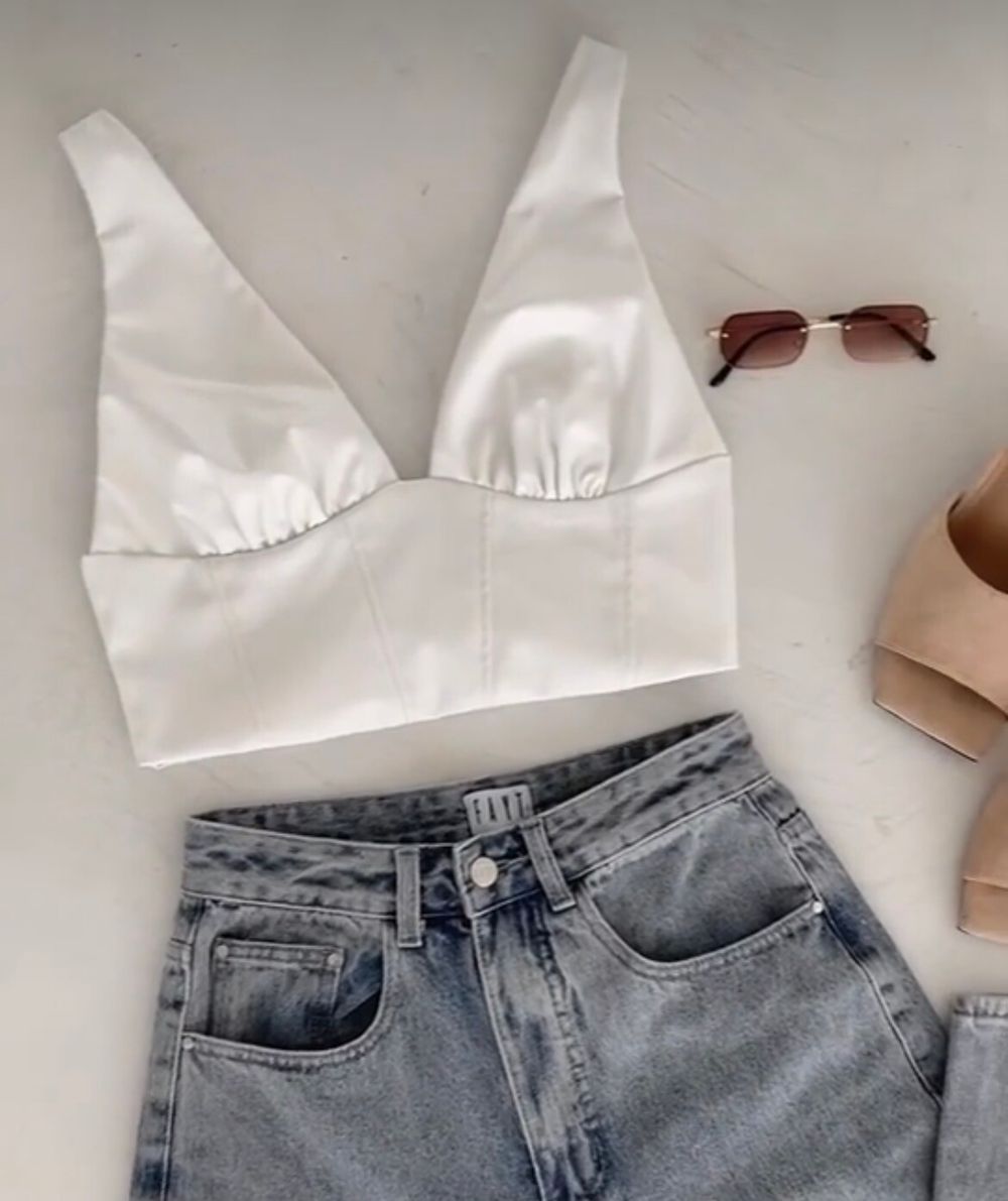 Yolanda Pu Leather Top