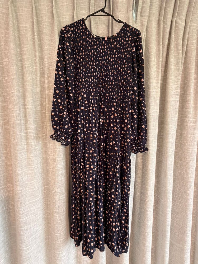 Whistle Navy Floral Midi Dress