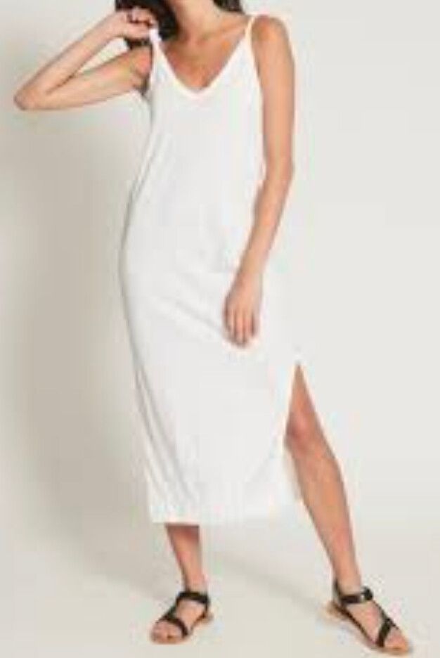 Bassike - Bassike v neck jersey slip dress on Designer Wardrobe Bassike - Bassike v neck jersey slip dress on Designer Wardrobe