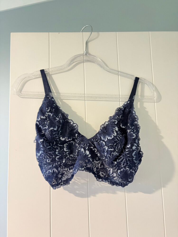 Glassons Navy Silver Bralette