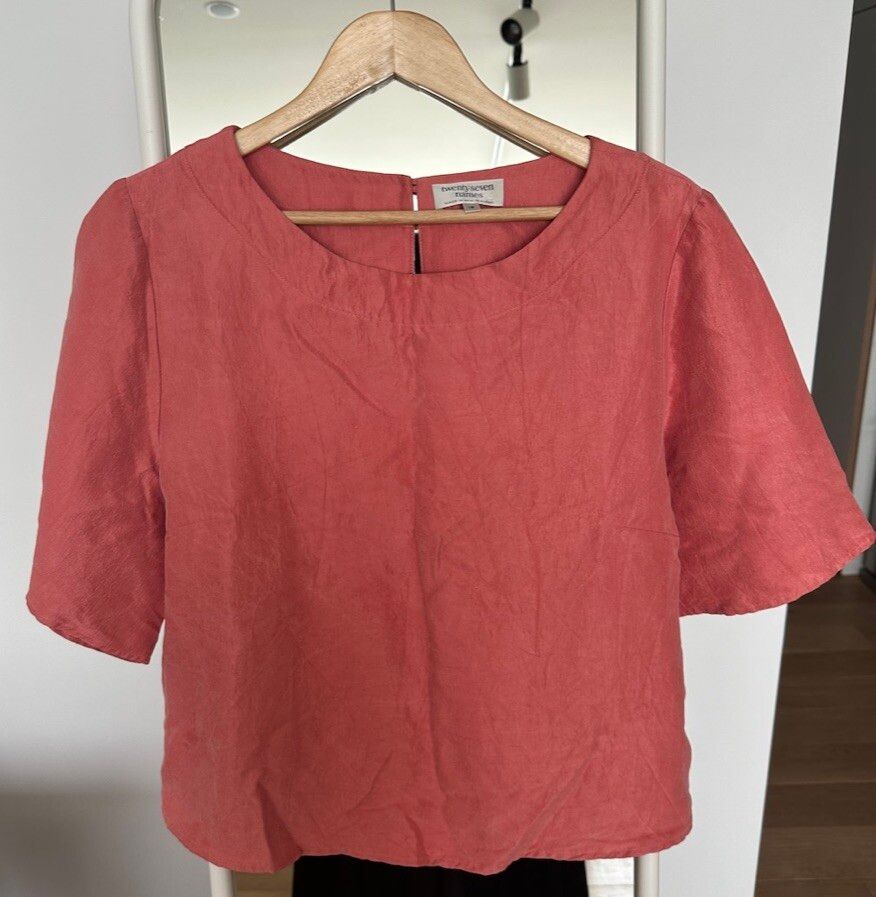 Twenty Seven Names Salmon Silk Top