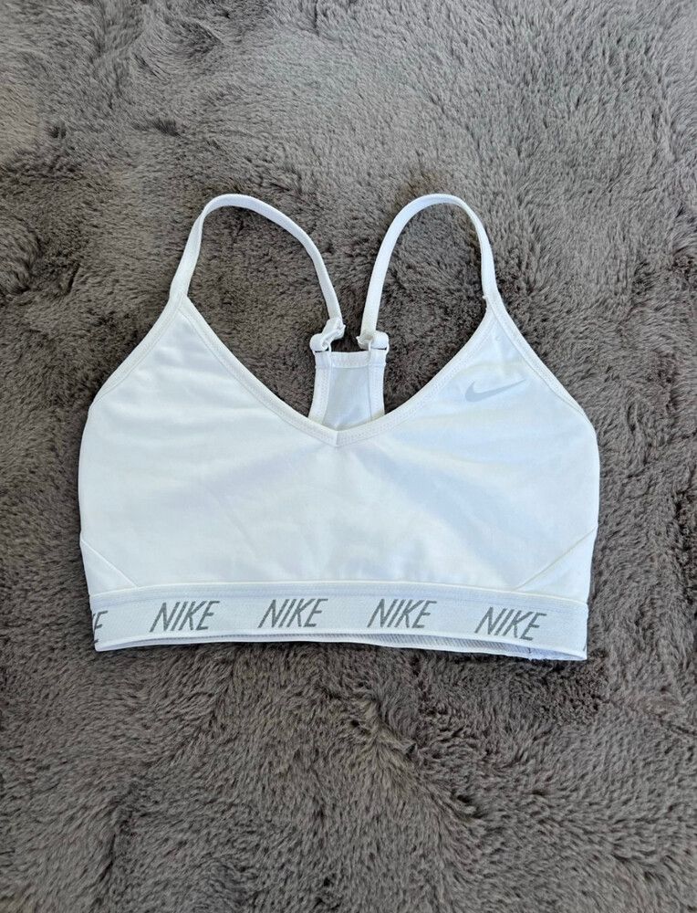 Nike White Sports Bra
