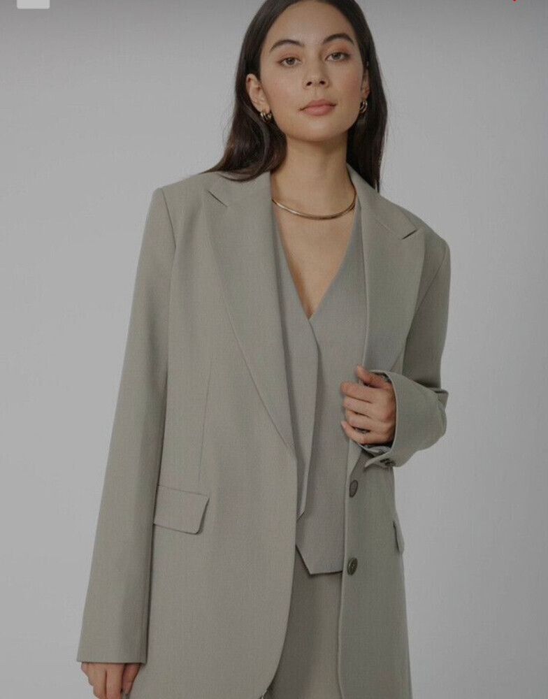 Moochi blazer in sage green (size 6)
