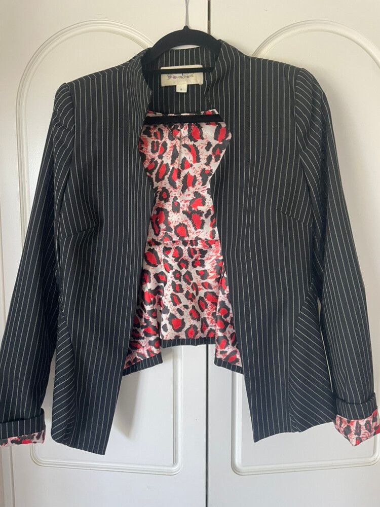 Trelise Cooper Black Pinstripe Jacket