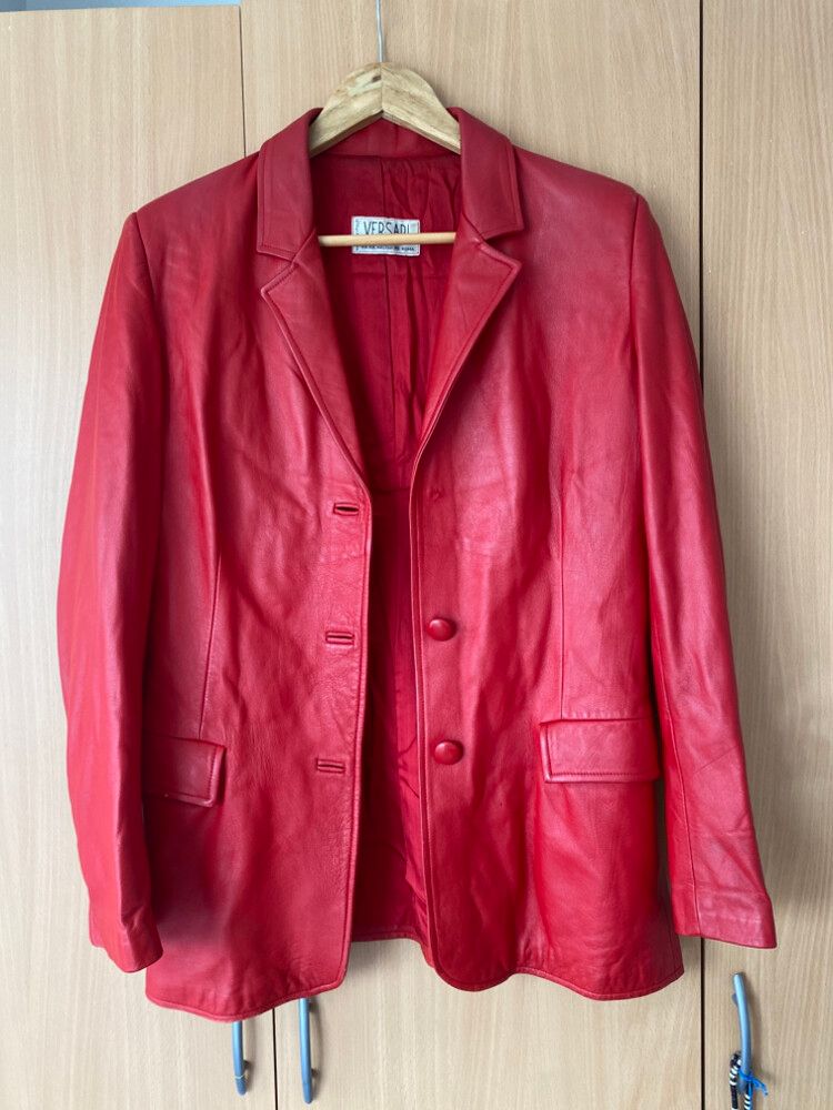 Versari Red Leather Jacket