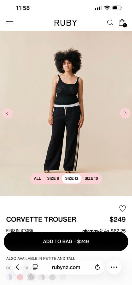 RUBY Corvette Trouser size 24