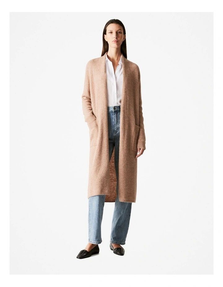 Trenery Beige Knit Cardigan XS