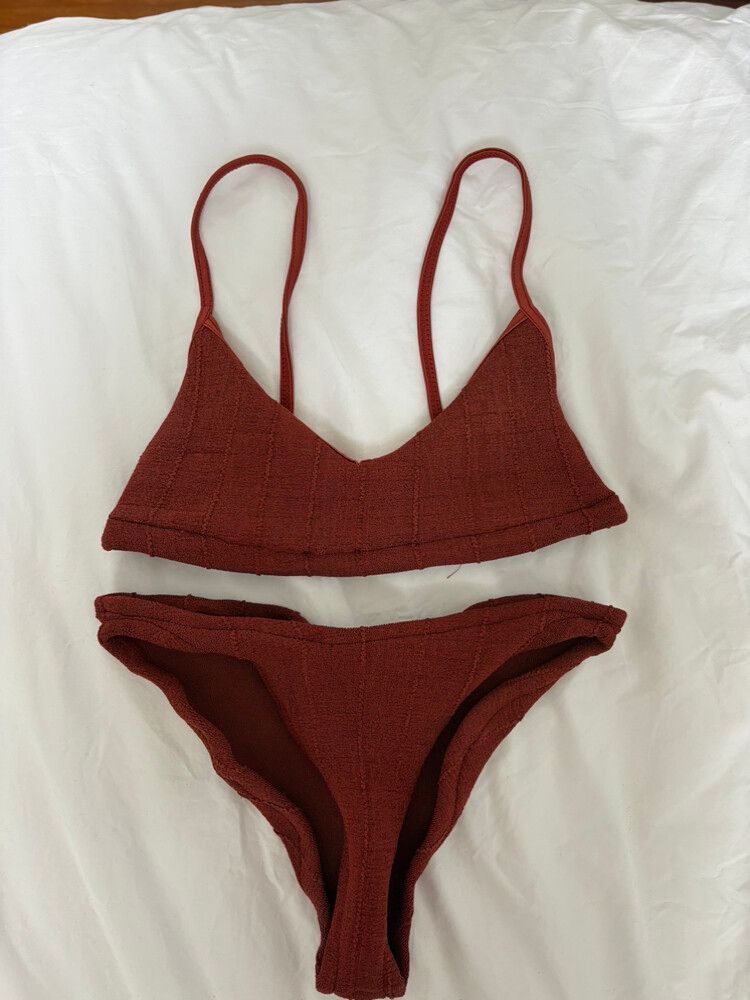 Hunza G Bikini - metallic chestnut