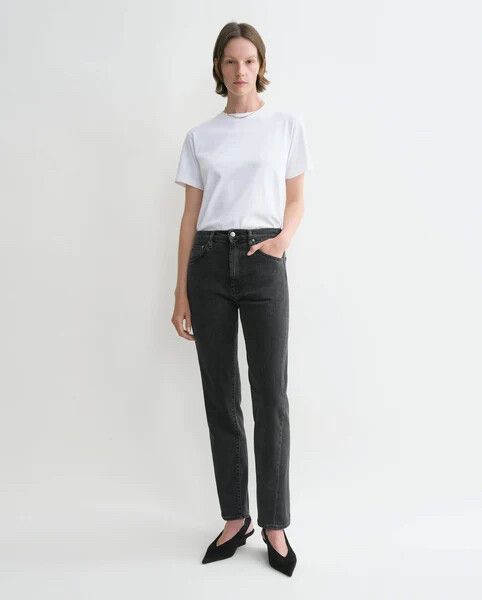 Toteme - twisted seam denim grey wash