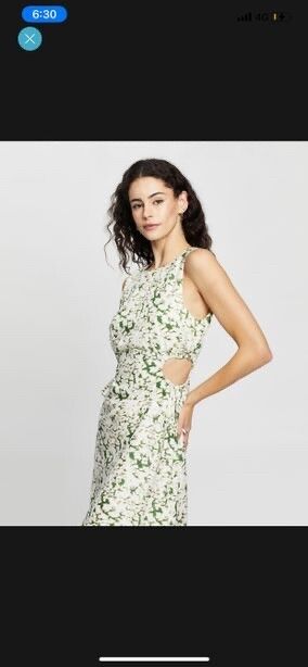 Third Form Romantic Floral Midi Dress, Size 10