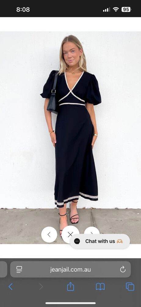 Jasmin Midi Dress Black
