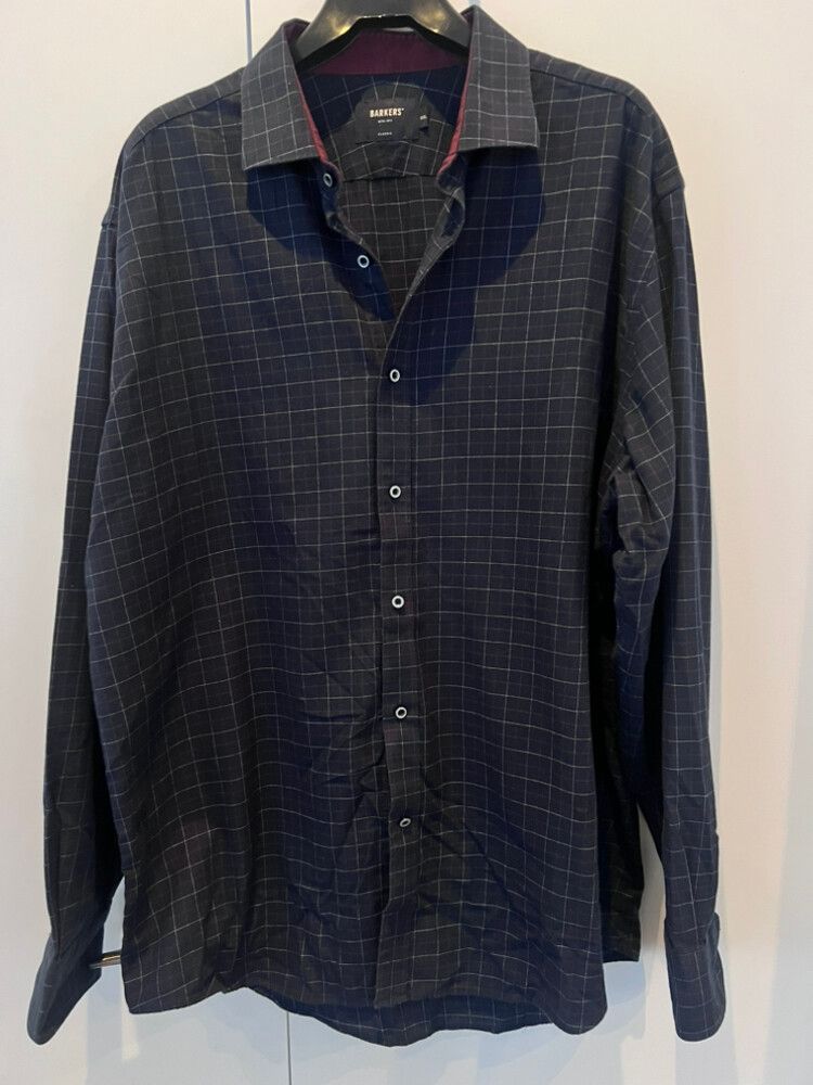 Barkers Blue Check Shirt - size XXL