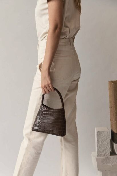 MINI CHLOE BAG CHOCOLATE MATTE CROC
