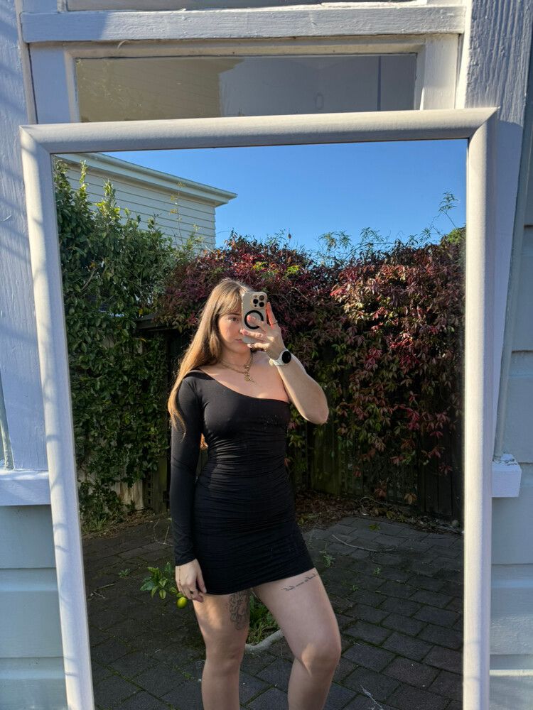 Princess Polly Black Long Sleeve Mini Dress