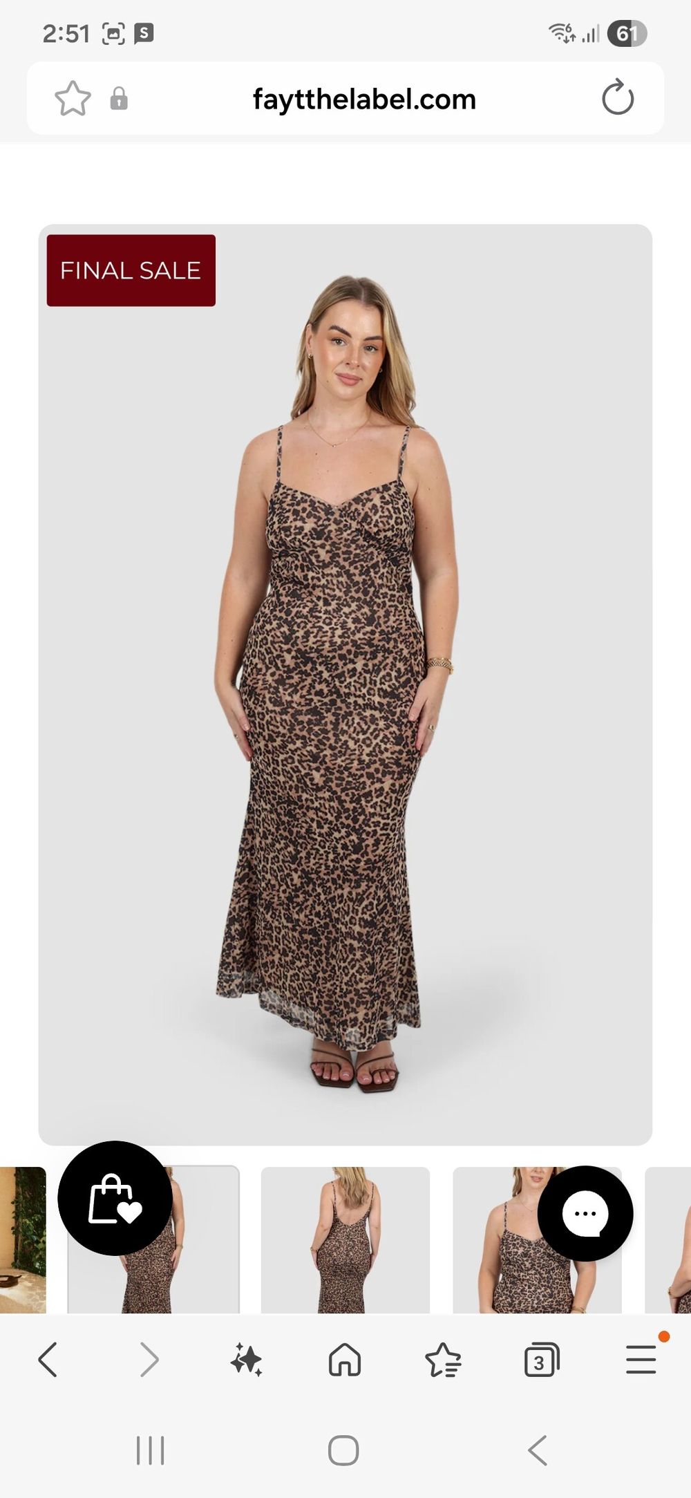 Fayt the Label Brown Leopard Dress