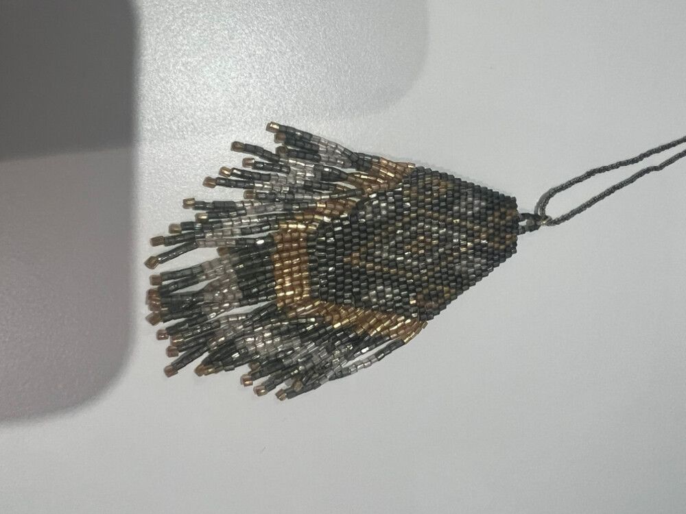 Gold/silver beaded necklace
