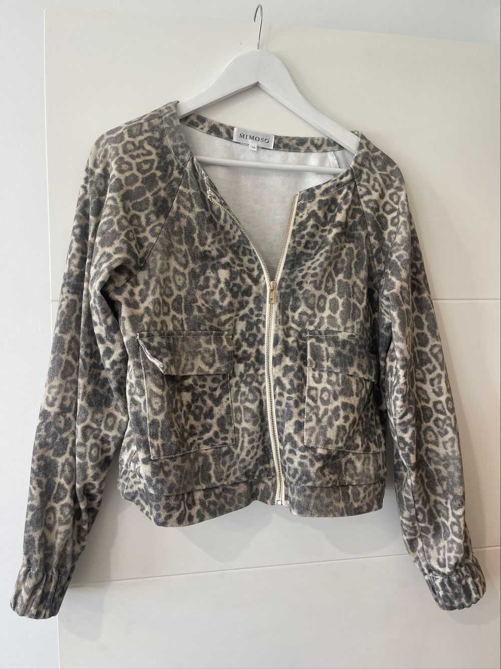 Mimoso Grey Leopard Print Jacket