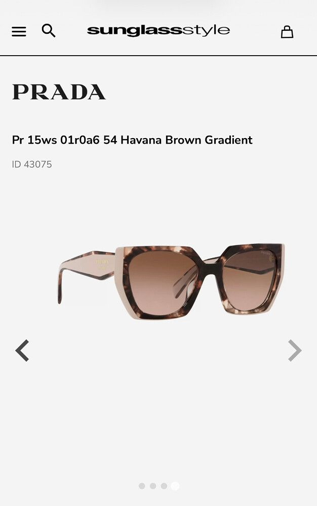 Prada Havana Brown Gradient Sunglasses