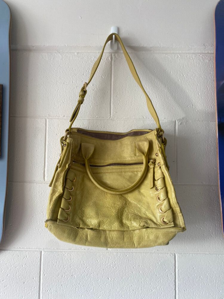 Vince Camuto Lime Green/ Light Yellow Shoulder Bag