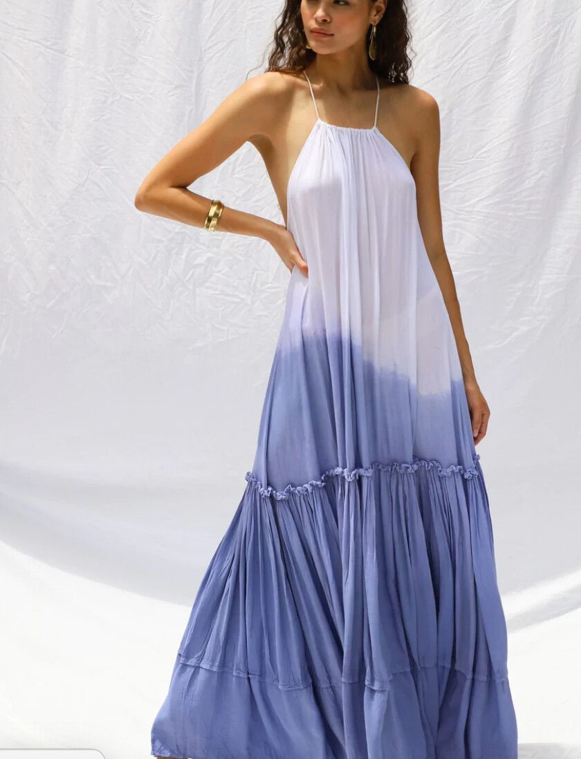 chinese dress ladies Chapel Maxi Dress Sky / Xs main image 0