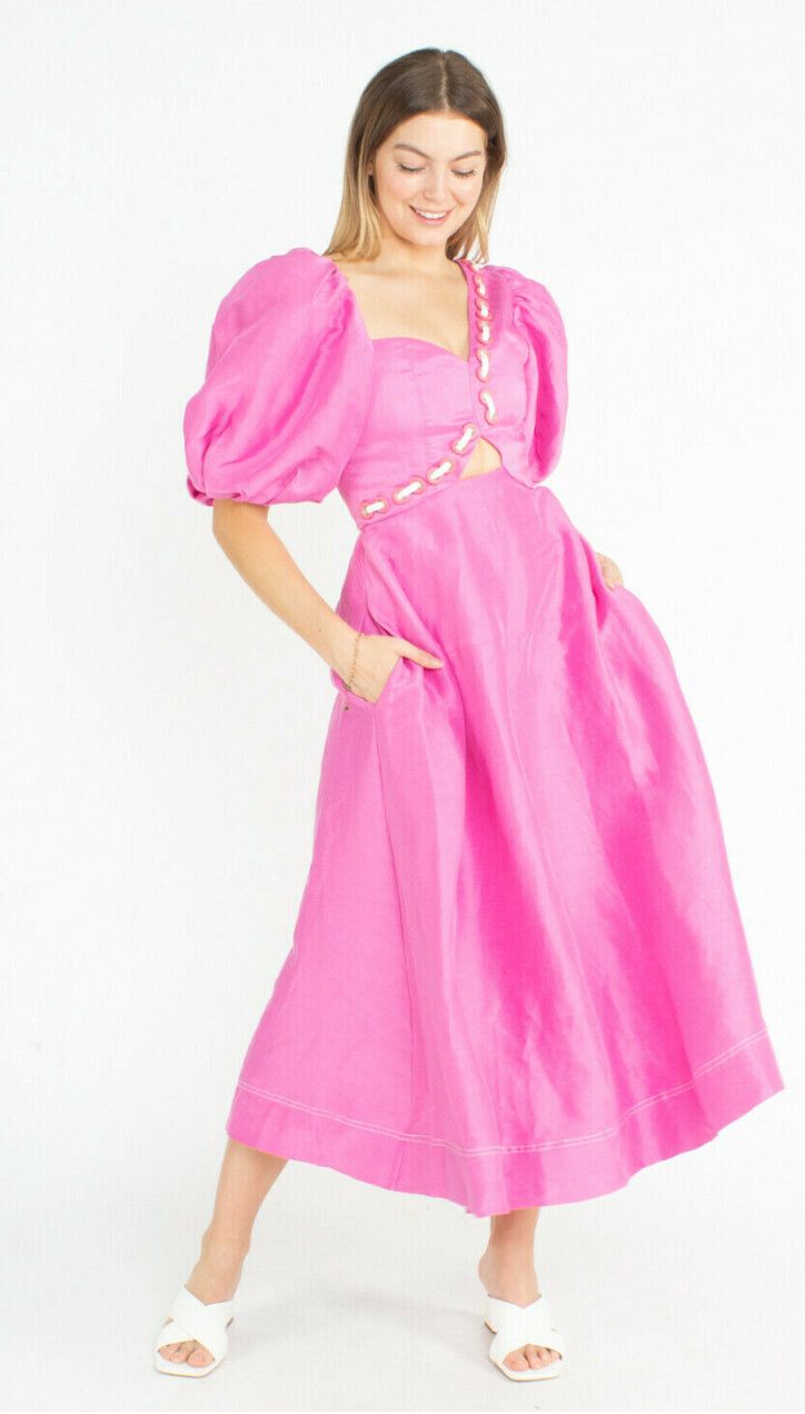 aje coda eyelet midi dress aje coda eyelet midi dress Marigold Midi Dress
