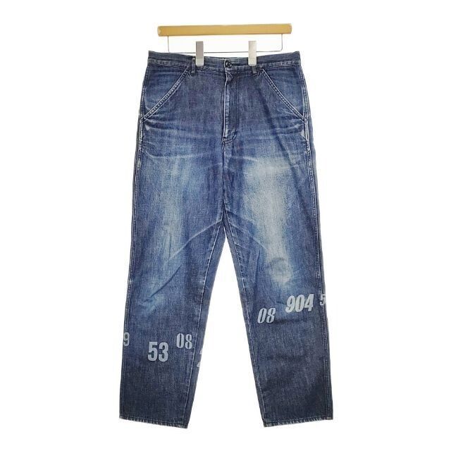 Comme des Garcons Homme Plus Number Print Denim Jeans