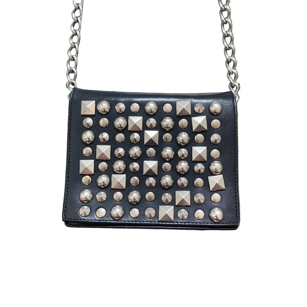 2005AW Cowhide Comme des Garcons Junya Watanabe Studded Chain Shoulder Bag
