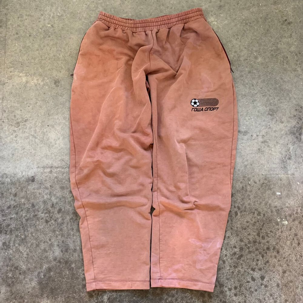 Distressed Gosha Rubchinskiy Embroidered Pants