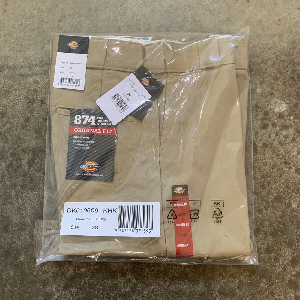 Khaki Dickies 874 Pants 30x32