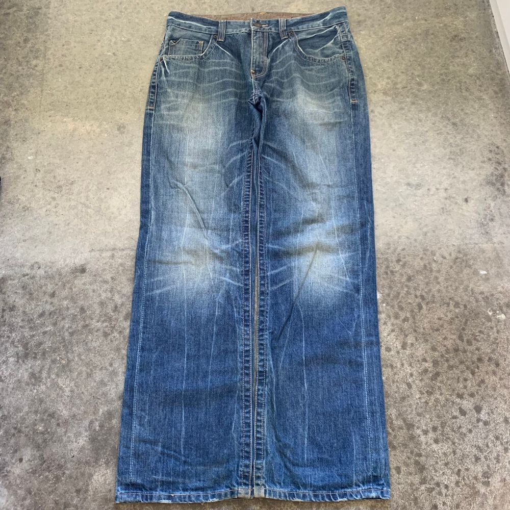 Y2K Vintage Chevignon Distressed Denim Jeans W34 L33