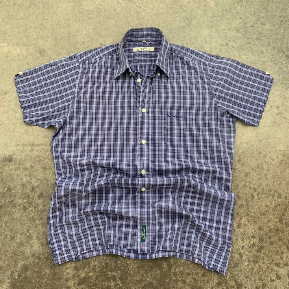 Y2K Ben Sherman Plaid Button Up Shirt