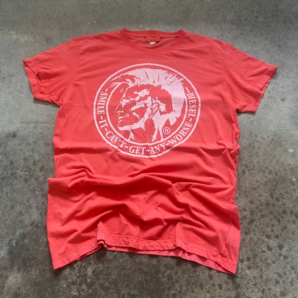 Y2K Distressed Diesel Graphic Tee