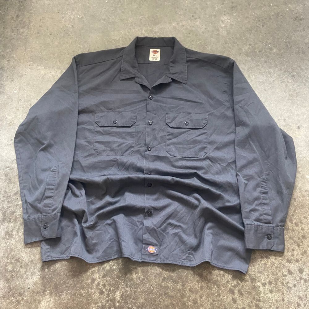 Y2K Dickies Workwear Button Up Shirt Size XXL